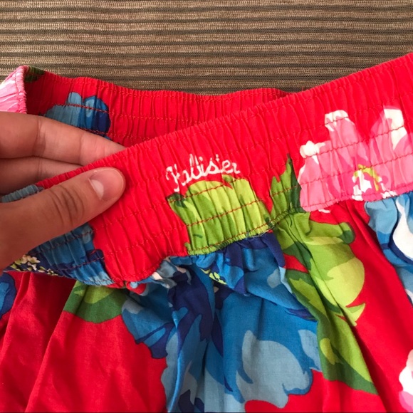 Vibrant Red Coral Mini Skirt - Picture 2 of 5